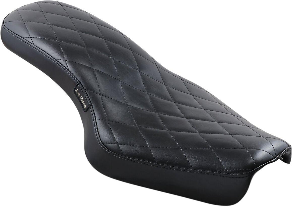 LE Pera Cobra Full-Length Seat For Harley Davidson XL1200C 2004-2020 Diamond - Black