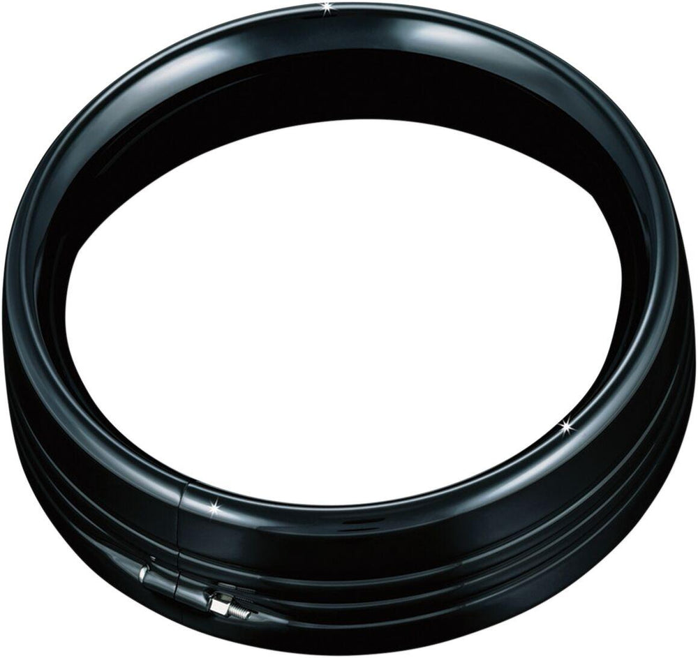 Kuryakyn 7" Headlight Trim Rings For Harley Davidson FLD 1690 2012 Black