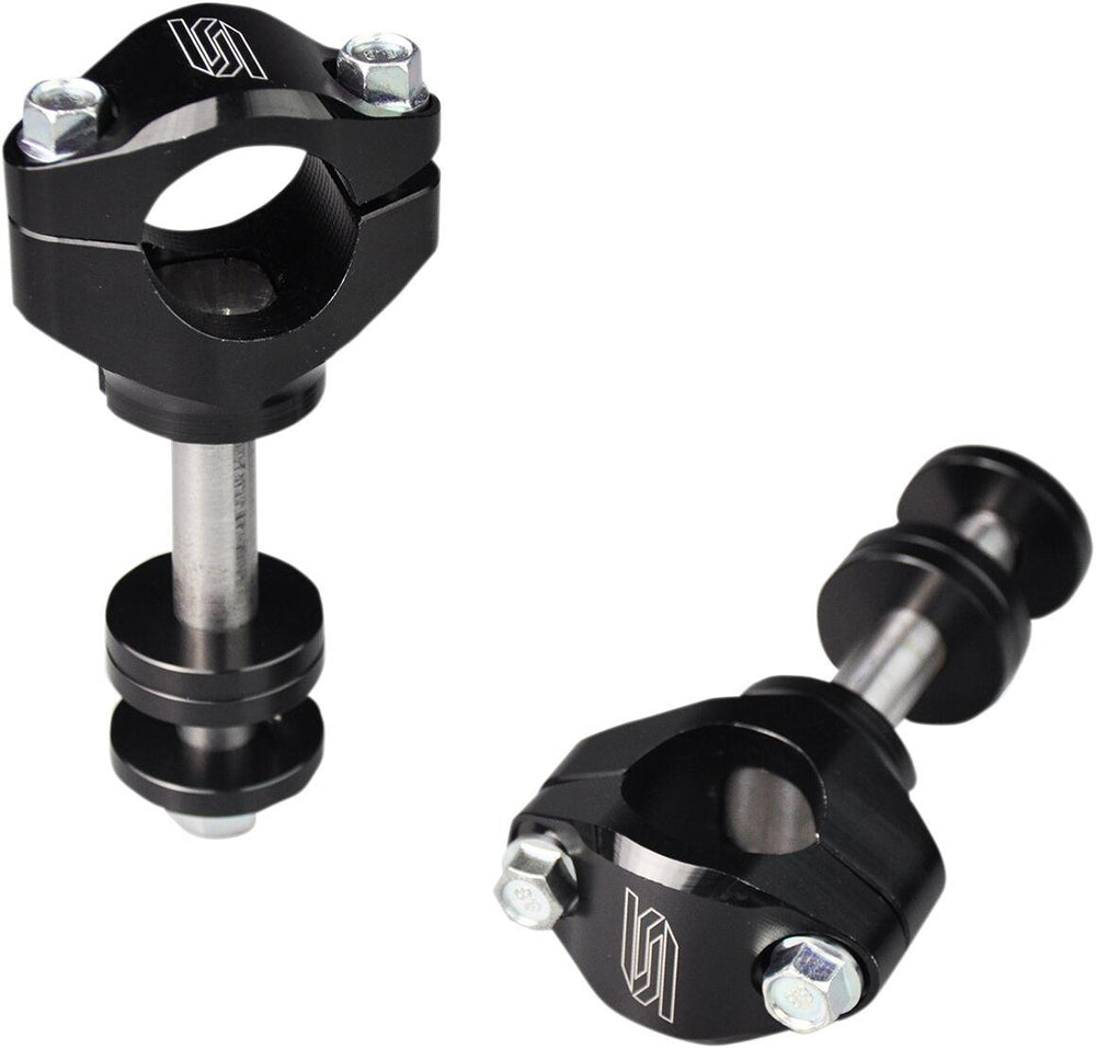 Scar Bar Mounts For OEM Triple Clamp - Black/Silver