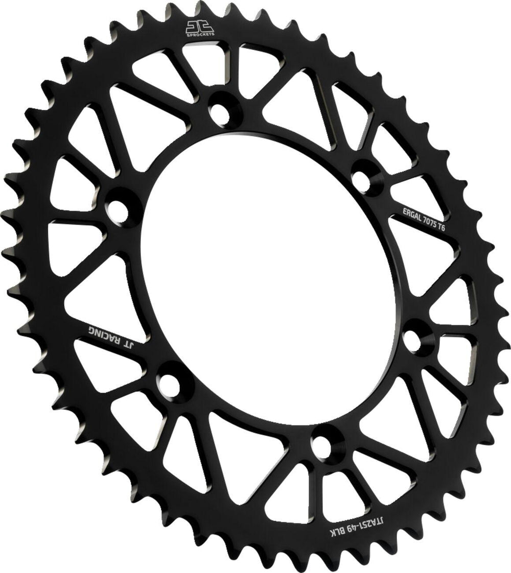 JT Aluminium Sprocket For Yamaha TTR230 2005-2026 Rear 49T - Black