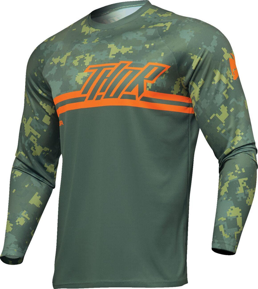 Thor Sector Digi Jersey - Forest Green Green Camo
