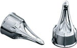Kuryakyn Roman Axle Nut Covers For Harley Davidson FLD 1690 2012 Front - Chrome