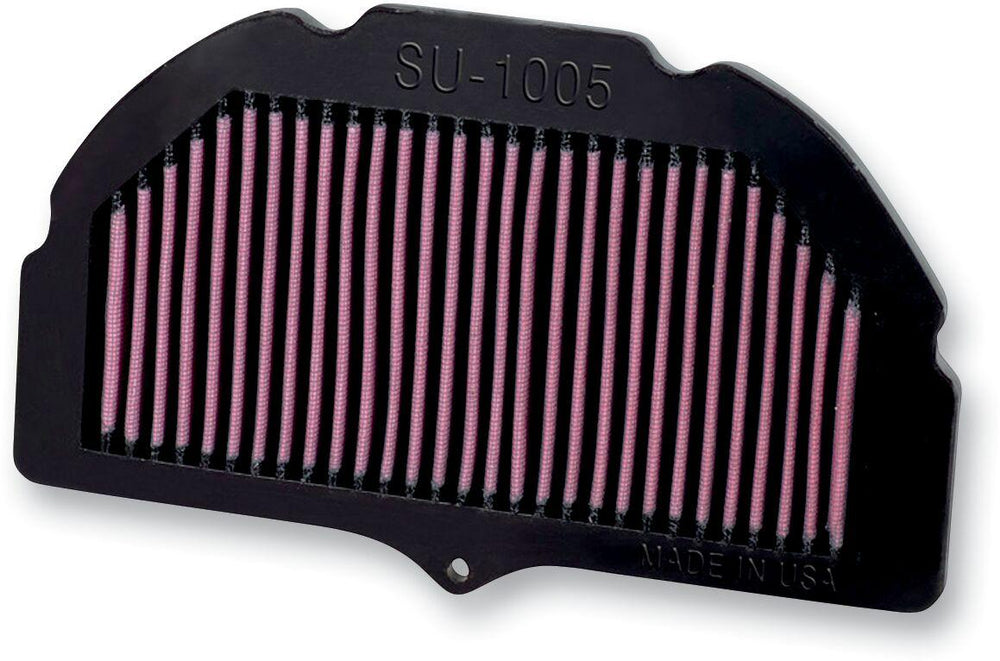 K&N High Flow Air Filter For Suzuki GSX-R 1000 2005-2008 - Black Red
