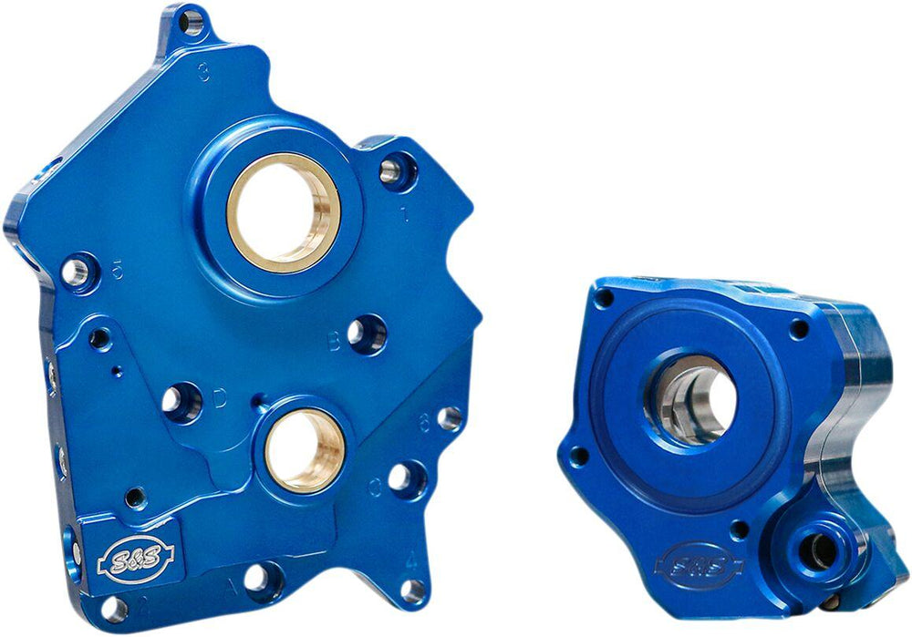 S&S Cycle Oil Pump & Cam Support Plate Kit For Harley Davidson FLHFB 1868 2023 - Blue