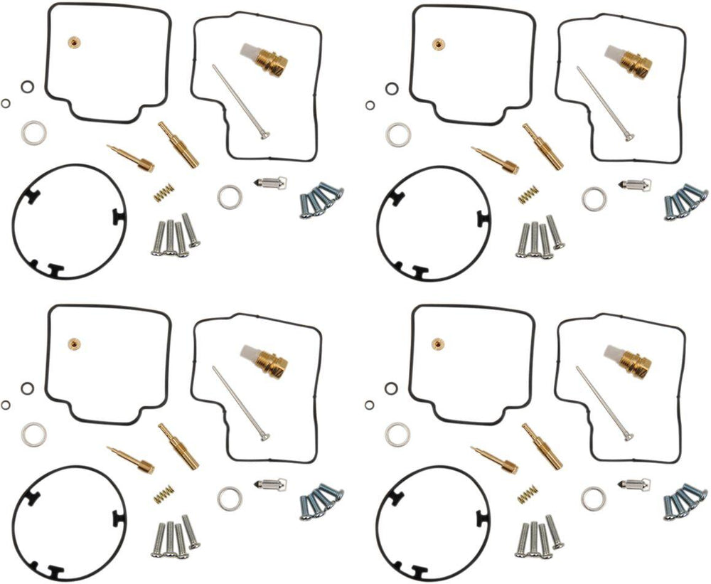 Parts Unlimited Carburettor Repair Kit For Honda VFR 750 F 1990-1993 - Black Gold Silver