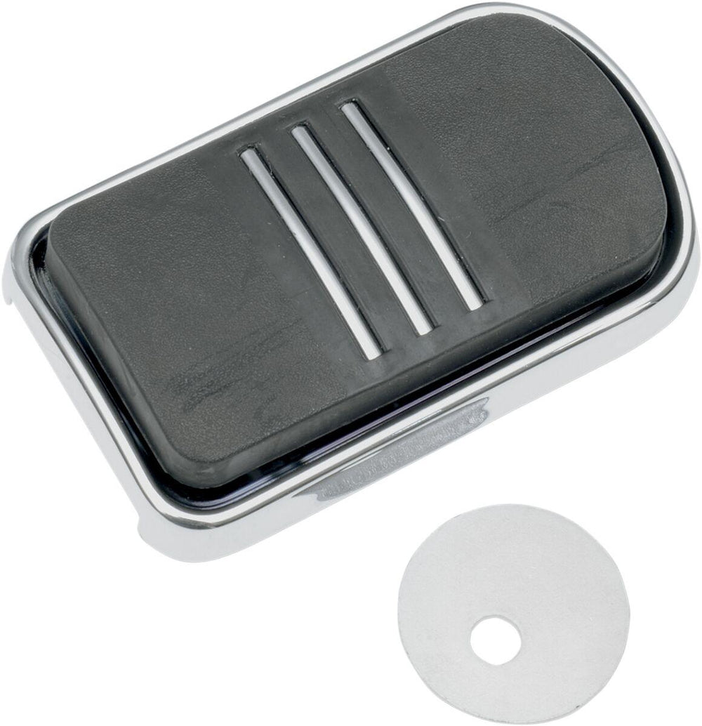 Drag Specialties Sweeper Brake Pedal Pad For Harley Davidson FLD 1690 2012-2013 - Black Chrome
