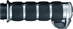 Kuryakyn Premium ISO Grips For 1" Bars For Harley Davidson FLDE 1750 2018 - Black/Chrome