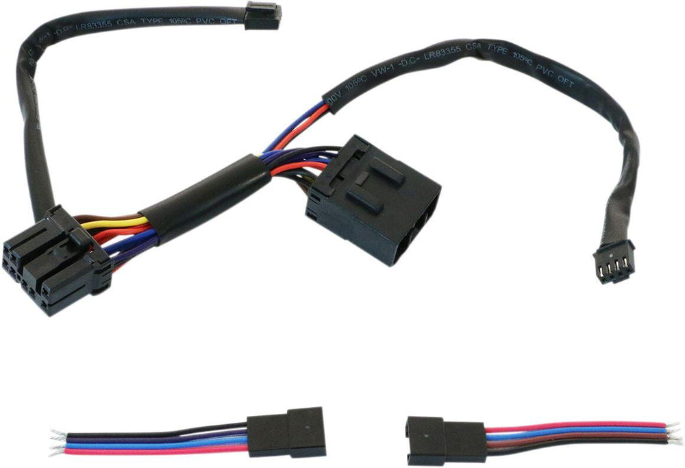 Ciro Wiring Harfor Machete Bag Lights For Harley Davidson FLHR 1340 1997-1998 - Black