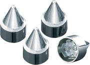 Kuryakyn Rocker Box Bolt Covers For Harley Davidson FLDE 1750 2018 - Silver (Pack Of 4)