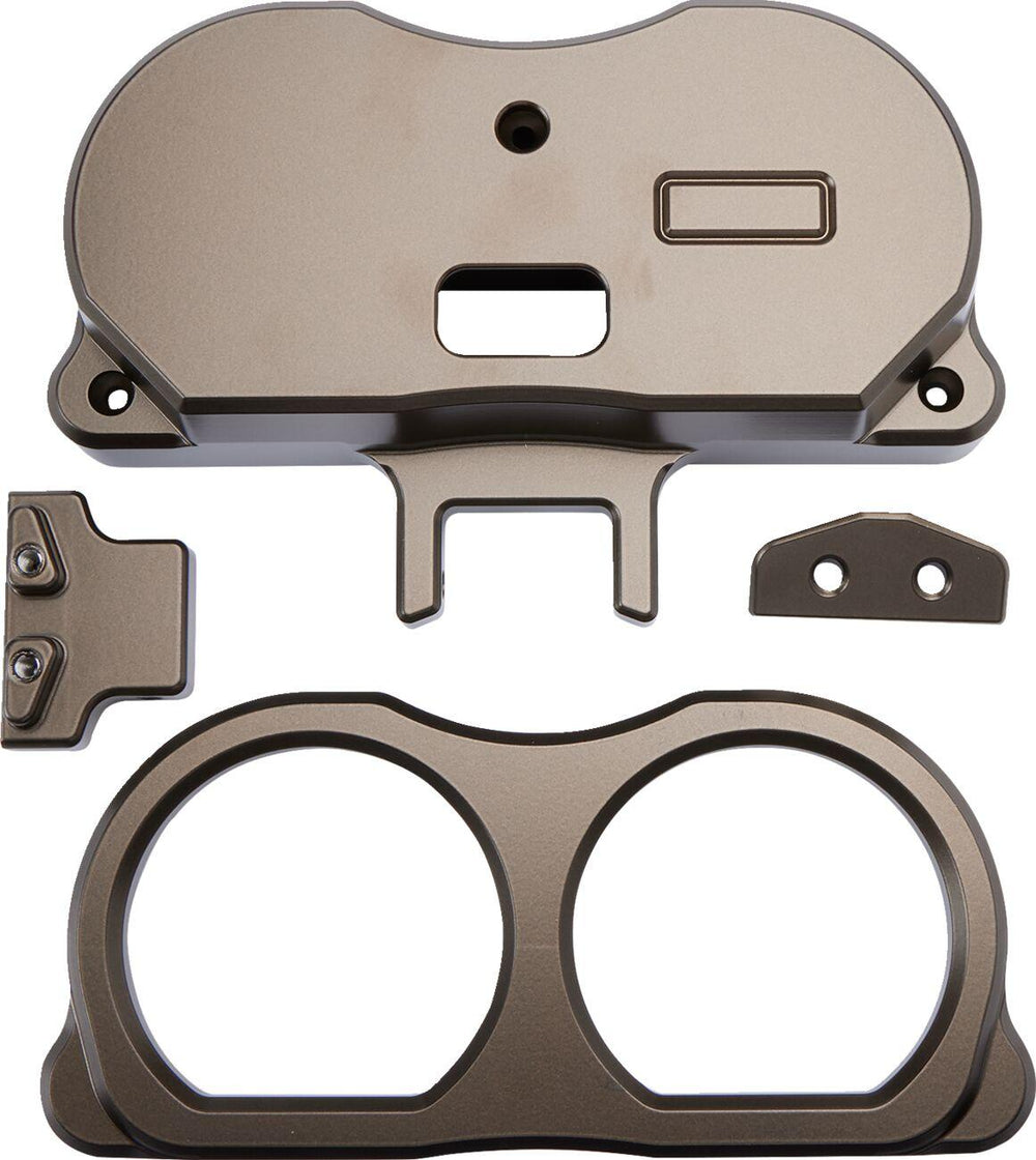 LA Choppers Dual Gauge Mount For Performance Risers For Harley Davidson FLTRK 1868 ABS 2020-2022 - Brown