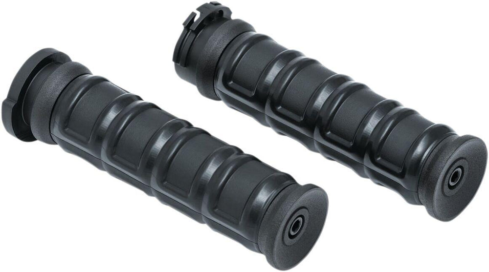 Kuryakyn Dillinger Grips For 1" Bars For Harley Davidson FLD 1690 2012 - Black/Satin