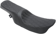 Drag Specialties Predator 2 Up Double Diamond Seat For Harley Davidson FLHR 1340 1997-1998 - Black