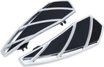 Kuryakyn Phantom Driver Floorboards For Harley Davidson FLD 1690 2012 - Black/Chrome