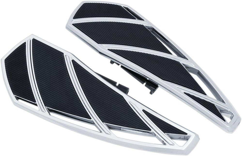 Kuryakyn Phantom Driver Floorboards For Harley Davidson FLDE 1750 2018 - Black/Chrome