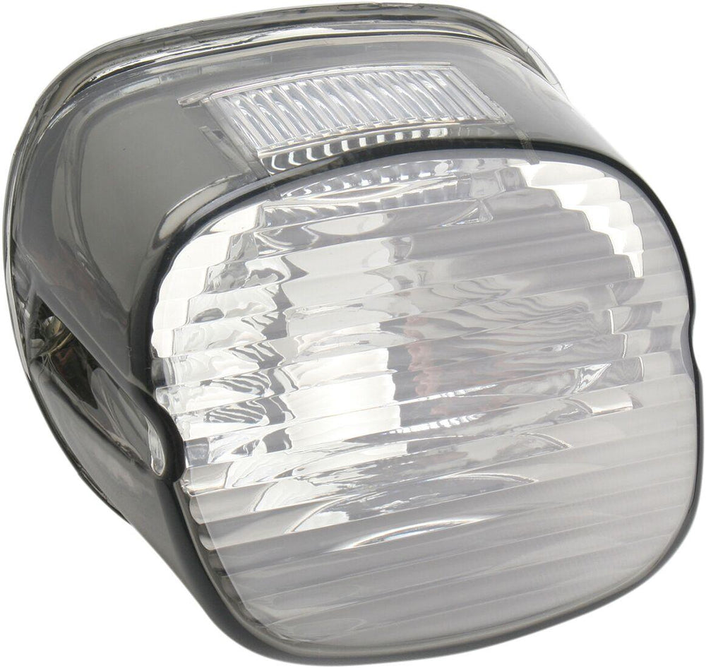 Drag Specialties Laydown Taillight Lens with Top Tag Window For Harley Davidson FLD 1690 2012-2013 Rear - Smoke