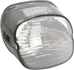 Drag Specialties Laydown Taillight Lens with Top Tag Window For Harley Davidson FLD 1690 2012-2013 Rear - Smoke