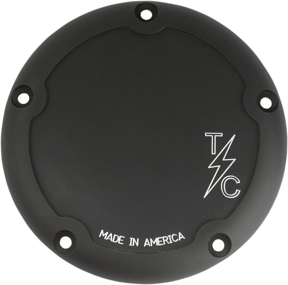 Thrashin Supply Co Classic Derby Cover For Harley Davidson FLD 1690 2012-2013 - Black