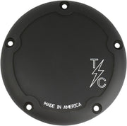 Thrashin Supply Co Classic Derby Cover For Harley Davidson FLD 1690 2012-2013 - Black