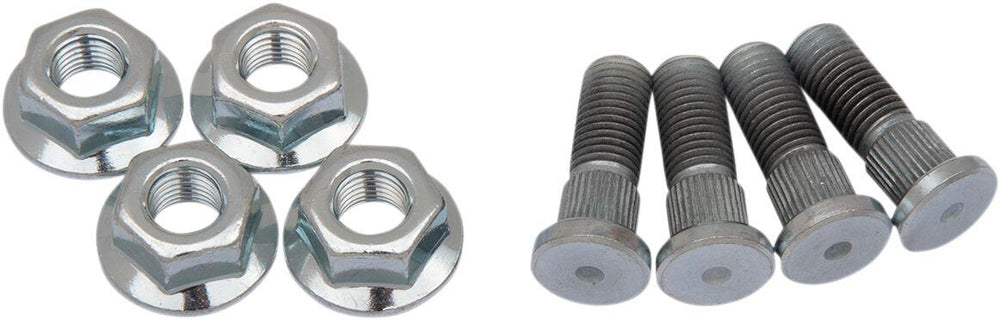 Moose Racing Wheel Stud/Nut Kit For Kawasaki KVF650 4X4 2005-2013 Rear - Silver