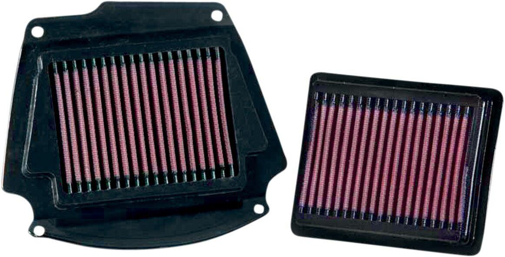 K&N High Flow Air Filter For Yamaha XV 1700 2003-2005 - Black Red