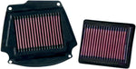 K&N High Flow Air Filter For Yamaha XV 1700 2003-2005 - Black Red