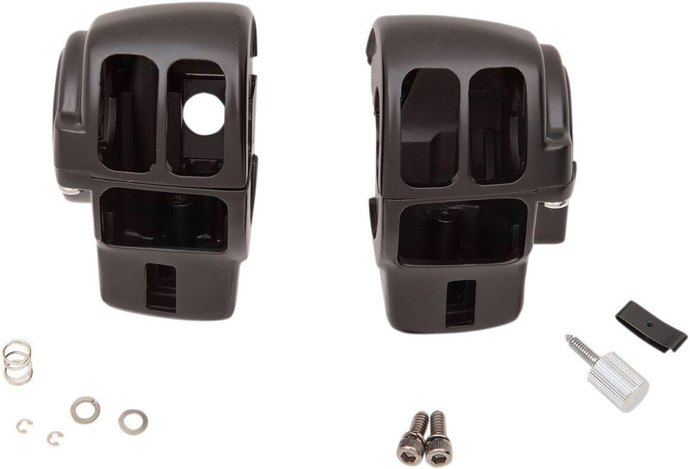 Drag Specialties Handlebar Switch Housing Kit For Harley Davidson FLHT 1340 1996-1998 - Black