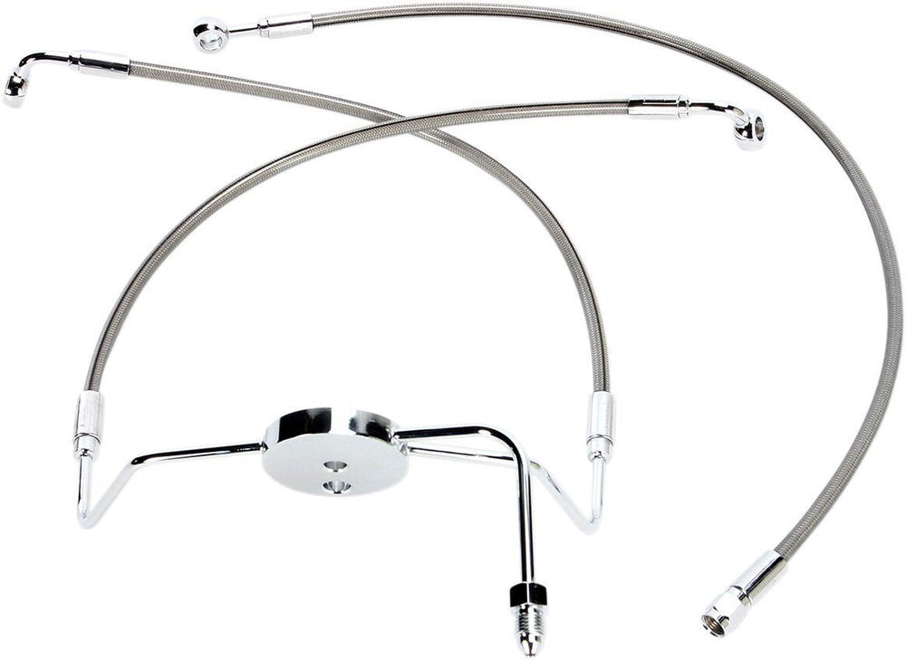 Magnum Shielding XR Stainless EXtreme Response Front Brakeline Kit For Harley Davidson FLHR 1340 1994-1998 Front 41.5 cm (16-1 4") 73.5 cm (29") - Chrome