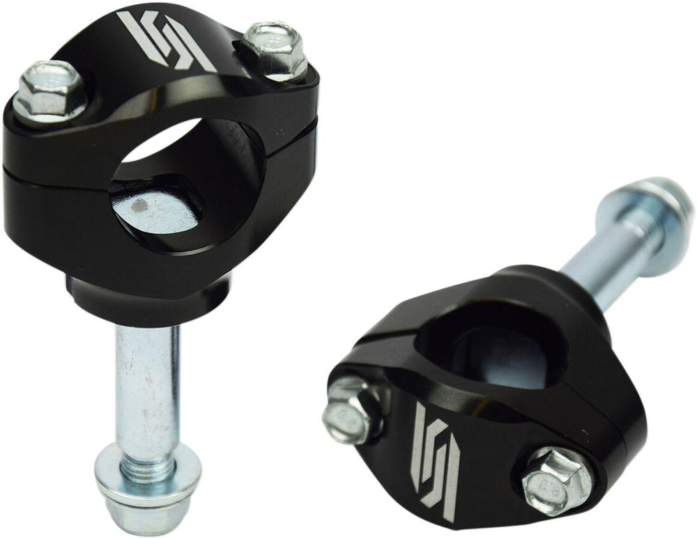 Scar Bar Mounts For OEM Triple Clamps For Kawasaki KX250 2021-2026 - Black