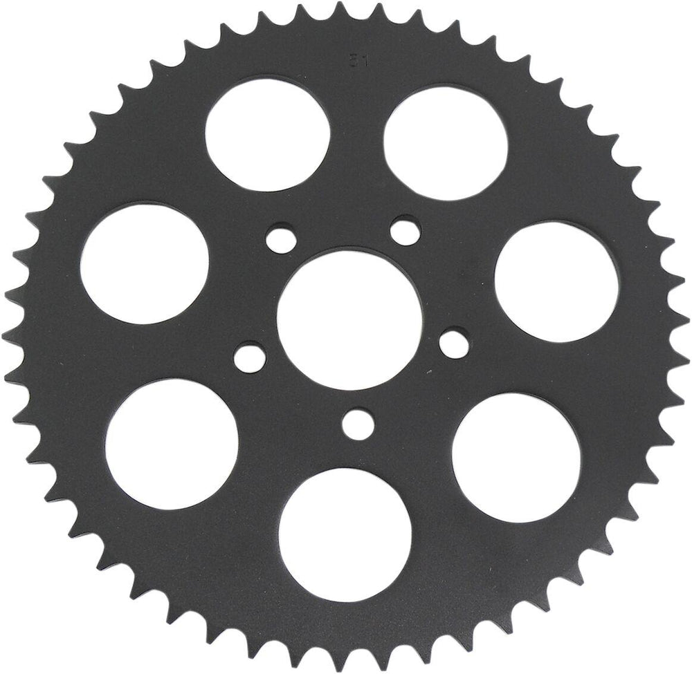 Drag Specialties 530 Chain Conversion Rear Sprocket For Harley Davidson FLD 1690 2012-2013 Rear Black Gloss 51T