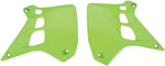 UFO Radiator Scoops For Kawasaki KX250 1990-1991 - KX Green