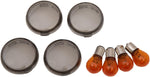Drag Specialties Smoked Turn Signal Lens Kit For Harley Davidson FLS 1690 2012-2016 Fits Front Or Rear Smoke