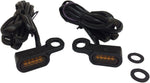 Drag Specialties LED Handlebar Marker Lights For Harley Davidson FLHTCU 1690 2014-2016 Black Amber
