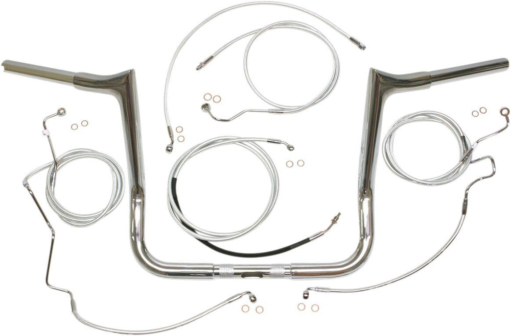 Magnum Shielding 1-1 4" Viking Handlebar Installation Kit For Harley Davidson FLHTCU 1690 2014-2016 25.5 cm (10") - Chrome
