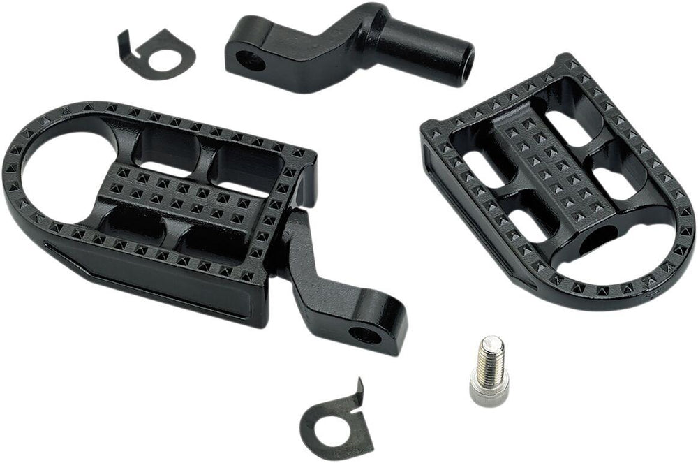 Biltwell Mushman Footpegs For Harley Davidson FXCW 1584 2008-2009 - Black