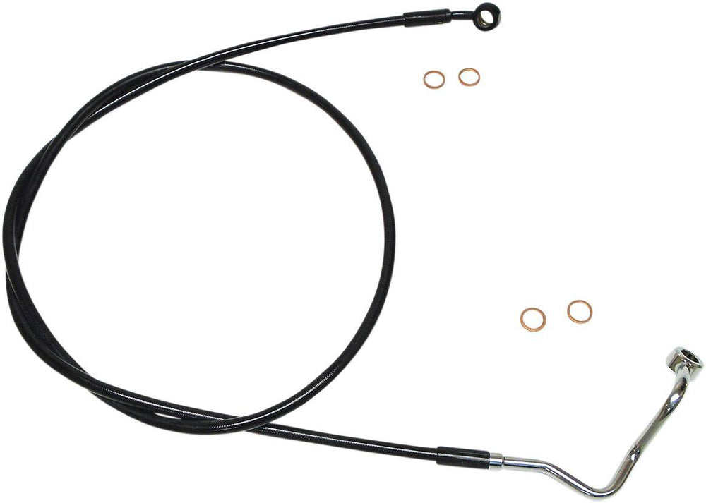 Magnum Shielding XR Stainless Brake Hose For Harley Davidson FLRT 1750 2019 Front 172.5 cm (68") - Black