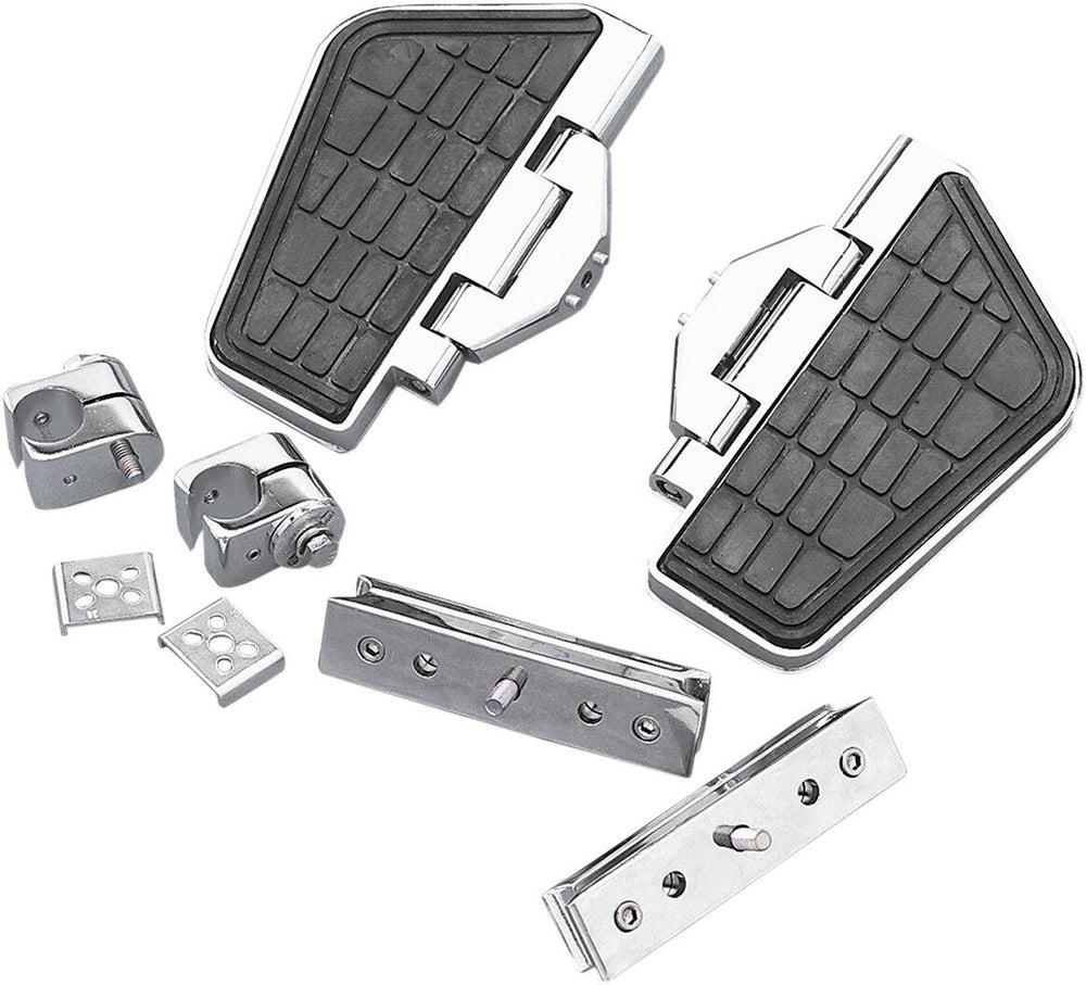 Parts Unlimited Engine-Guard Cruise Boards For Honda GL 1100 1980-1983 - Black Chrome