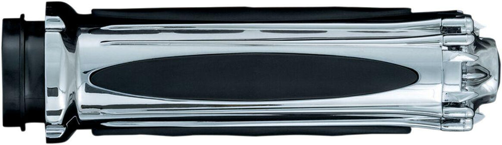Kuryakyn Zombie Grips For 1" Bars For Harley Davidson FLDE 1750 2018 - Black/Chrome
