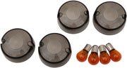 Drag Specialties Smoked Turn Signal Lens Kit For Harley Davidson XL 1200 C 1999-2000 Fits Front Or Rear Smoke