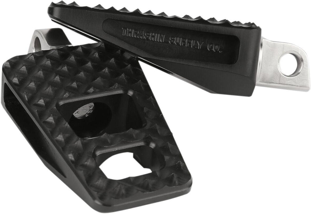 Thrashin Supply Co P-54 Footpegs For Harley Davidson FLD 1690 2012-2013 Fits Front Or Rear - Black