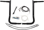 Fat Baggers Inc. 1-1 4" EZ Install Pointed Top Handlebar Kit For Harley Davidson FLHT 1750 2019-2020 40.5 cm (16") - Black