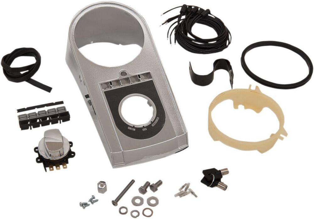 Drag Specialties Electronic Speedometer Dash Kit For Harley Davidson FLSTC1340 1996-1999 - Chrome