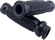 Drag Specialties Grenade Grips For Harley Davidson FLD 1690 2012-2013 - Black