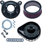 S&S Cycle Mini Teardrop Stealth Air Cleaner Kit For Harley Davidson FLHR 1584 2008 - Black