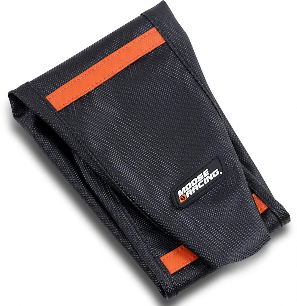 Moose Racing Ribbed Seat Cover For KTM EXC-F250 2021-2022 - Black Cover Orange Ribs
