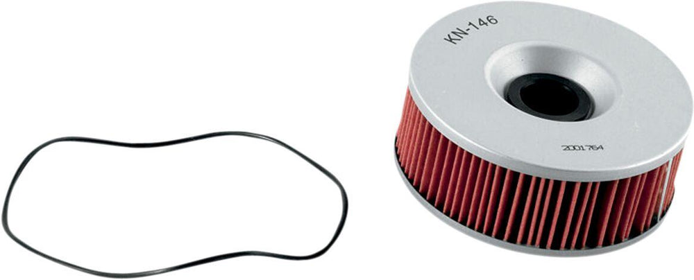 K&N Performance Oil Filter For Yamaha VMX-12 1200 1987-1995 - Red Silver