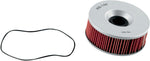 K&N Performance Oil Filter For Yamaha VMX-12 1200 1987-1995 - Red Silver