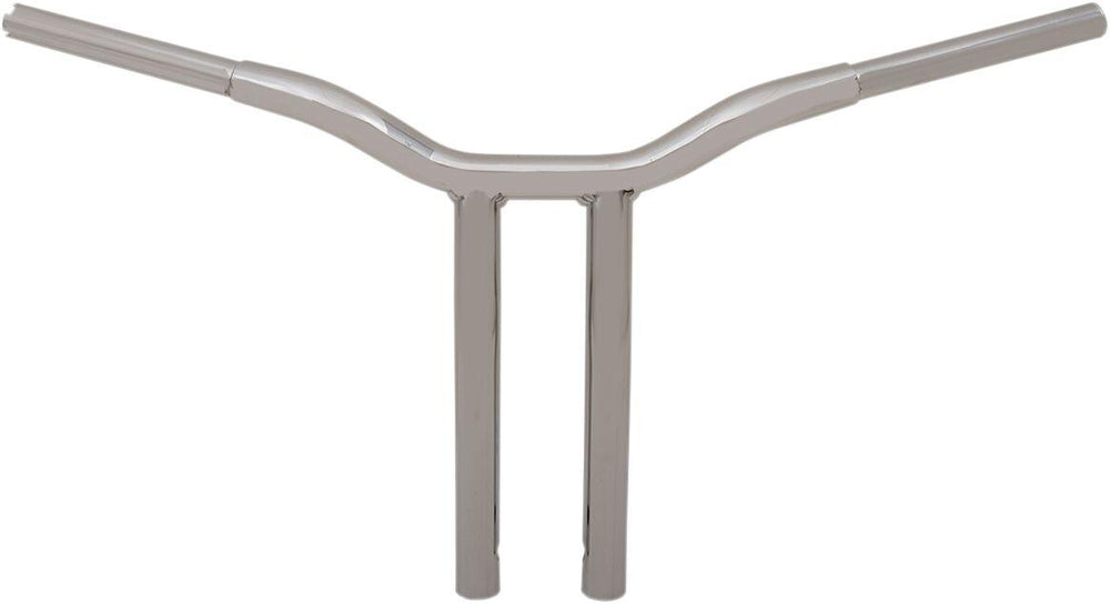 LA Choppers Kage Fighter Welded Bent-Riser Handlebar 35.5 cm (14") - Silver