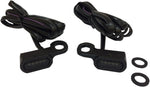 Drag Specialties LED Handlebar Marker Lights For Harley Davidson FLHTCU 1690 2014-2016 Black Smoke