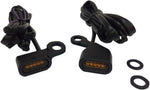 Drag Specialties LED Handlebar Marker Lights For Harley Davidson FLS 1690 2012-2014 Black Amber