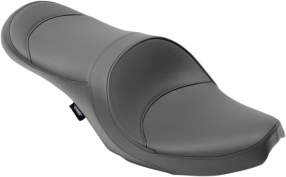 Drag Specialties 2 Up Double Bucket Vinyl Seat For Harley Davidson FL 1200 1958-1977 Smooth - Black